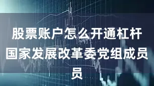 股票账户怎么开通杠杆国家发展改革委党组成员